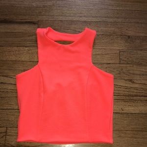 Orange crop top